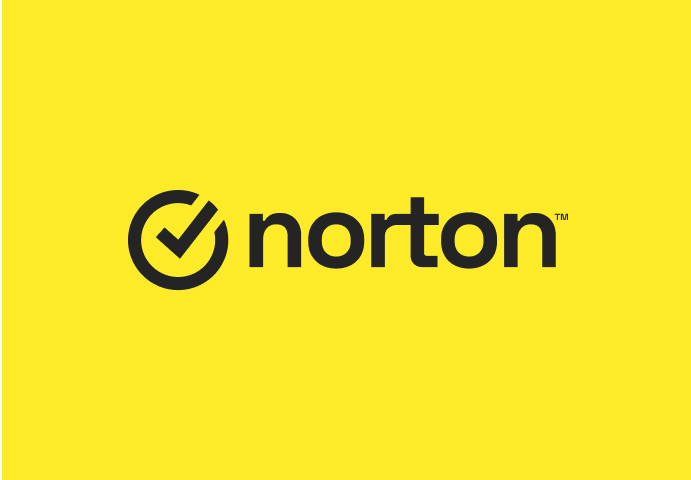 Желтый логотип Norton.
